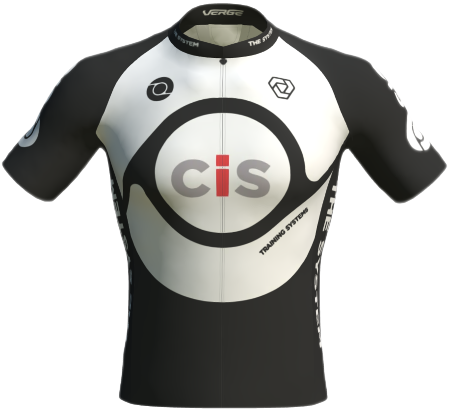 CIS Training Systems Black Cycling Kit sleek design with THE SYSTEM on the side panel. 